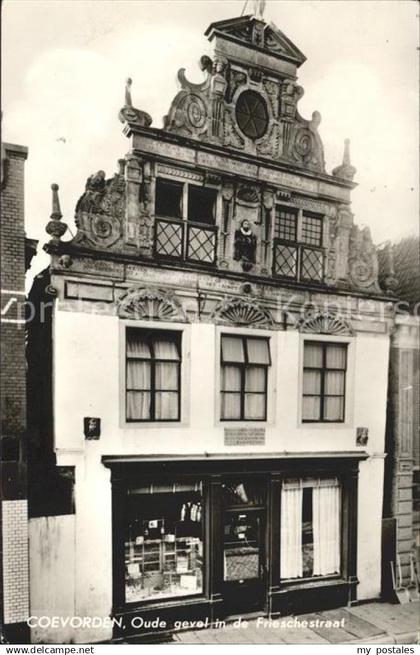 Coevorden Oude gevel Frieschestraat Historisches Gebaeude