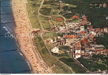 Domburg Fliegeraufnahme mit Strand