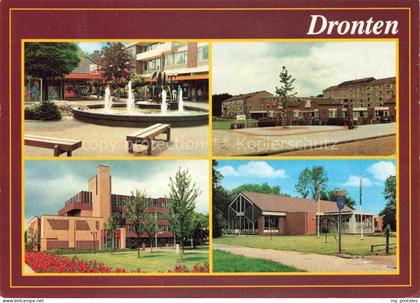 Dronten Flevoland NL Brunnen Einkaufszentrum Wohnhaeuser Rathaus Kirche Mehrbild