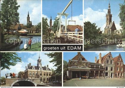 Edam Kanaele Kirche Ziehbruecke