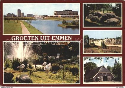 Emmen Netherlands Gebaeude Brunnen
