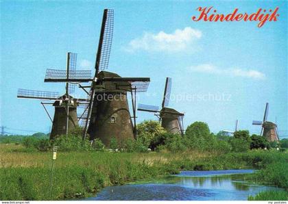 Kinderdijk Molenlanden Zuid-Holland NL Windmuehlen