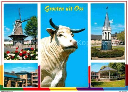 Oss Windmuehle Denkmal Pavillon Ochse Statue