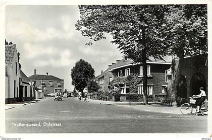 ref X414- pays bas - valkenswaard , dijkstraat /- etat : leger pli bas droit de la carte  -