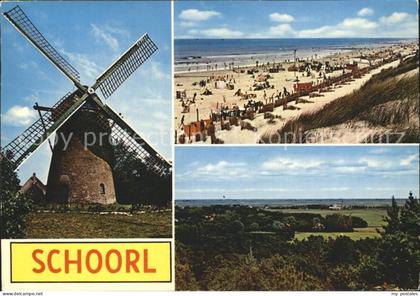 Schoorl Windmuehle Strandpartie