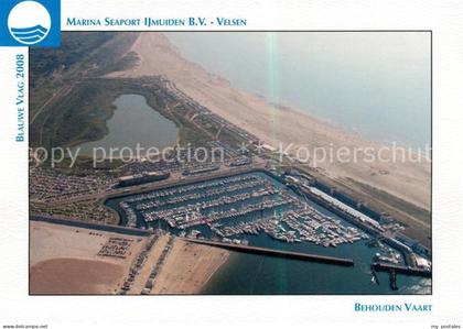 Velsen NL Marina Seaport Ijmuiden Fliegeraufnahme