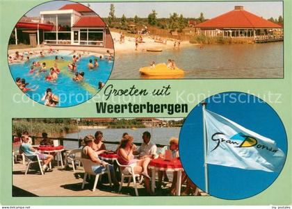 Weert  NL Ferienpark Gran Dorado Weerterbergen Restaurant Terrasse Swimming Pool