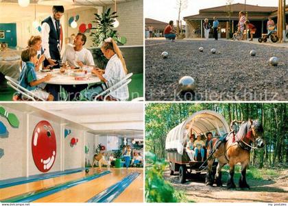 Weert Vendorado Bungalowpark Weerterbergen Bowlingbahn Planwagen Kaltblutpferd B