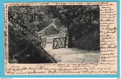 NEDERLAND prentbriefkaart Klaphekken overgang Spoorlijn Baarn 1905 Eemnes-Binnen naar Newport Beach, USA