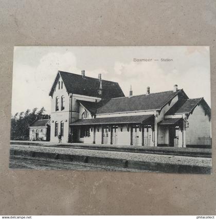 Boxmeer (N-Br.) Station 1911 Topkaart - hoek vlekje