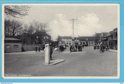 NEDERLAND prentbriefkaart Koningsplein 1939 Den Helder naar Naaldwijk