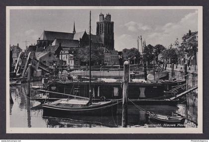 Vintage Postcard Netherlands Dordrecht New Port
