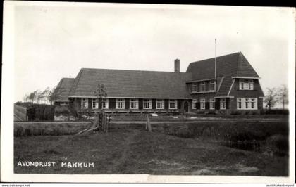 CPA Makkum Friesland Niederlande, Avondrust