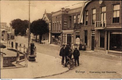 CPA Wolvega Friesland Niederlande, Rijkstraatweg naar Heerenveen