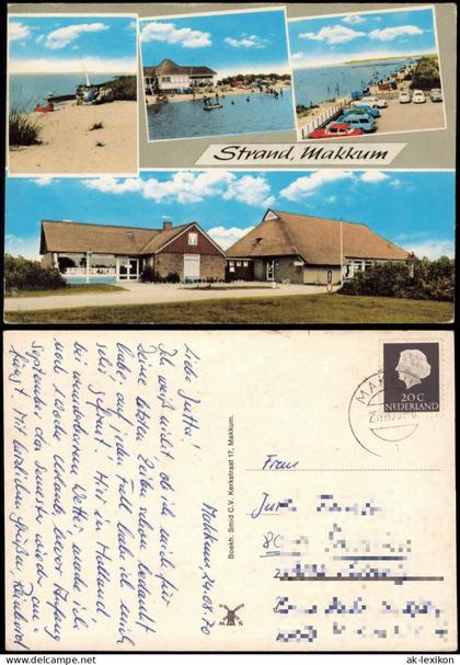 Makkum Zuidwest-Friesland Súdwest-Fryslând Mehrbild Strand Restaurant 1970