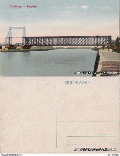 Postkaart Zütphen Zutphen Ijselbrücke (Ijselbrug) 1917