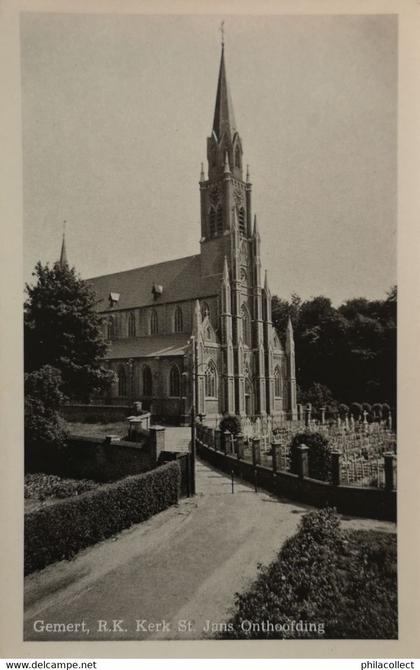 Gemert (N - Br) R. K. Kerk St. Jan's Onthoofding (zicht kerkhof) 19??