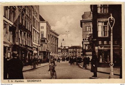 CPA AK GRONINGEN T.b. Markten NETHERLANDS (604258)