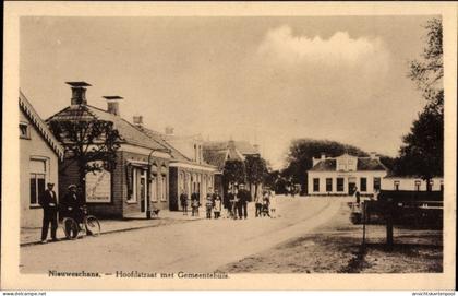 CPA Nieuweschans Groningen, Hoofdstraat, Rathaus