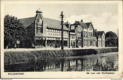CPA Wildervank Groningen Niederlande, 18e Laan, Postamt
