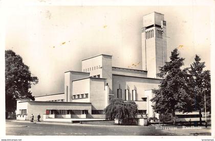 Netherlands 1957 Hilversum Raadhuis vintage postcard