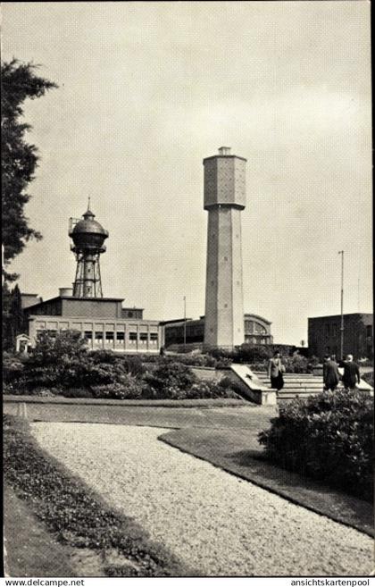 CPA Brunssum Limburg Niederlande, alter und neuer Wasserturm von Staatsmijn Hendrik