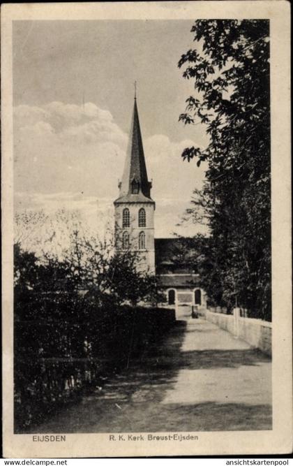 CPA Eijsden Margraten Limburg Niederlande, Rooms Katholieke Kerk Breust