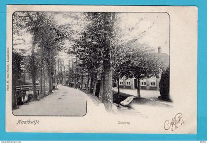 NEDERLAND prentbriefkaart Zuidweg 1903 Naaldwijk naar Den Haag