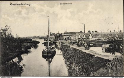 CPA Geertruidenberg Nordbrabant Niederlande, Buitenhaven