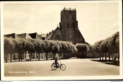 CPA Geertruidenberg Nordbrabant Niederlande, Markt