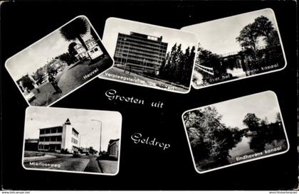 CPA Geldrop Nordbrabant Niederlande, Heuvel, Mierloseweg, Eindhovens kanaal, Brug