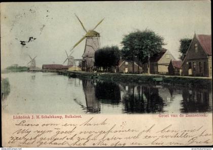 CPA Zaanstreek Nordholland, Ortschaft mit Windmühlen