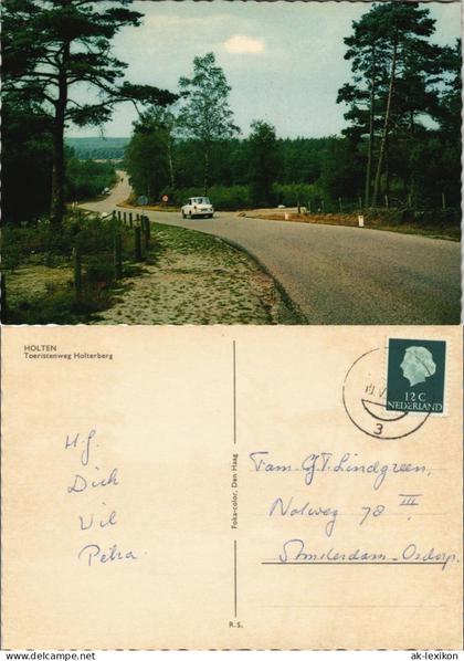 Postkaart Rijssen-Holten Toeristenweg Holterberg 1967