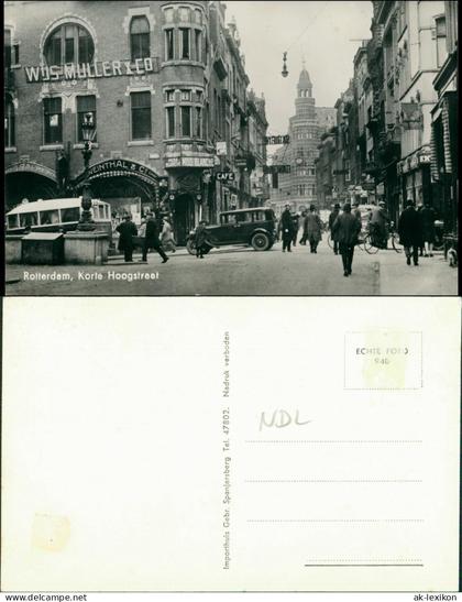 Postkaart Rotterdam Rotterdam Korte Hoogstraat 1965