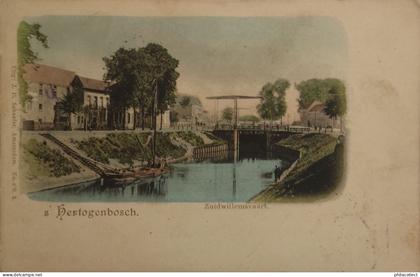 's Hertogenbosch (Den Bosch) Zuidwillemsvaart (kleur) 1901 vlekkig