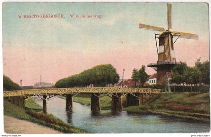 's-Hertogenbosch - Wilhelminabrug - & windmill