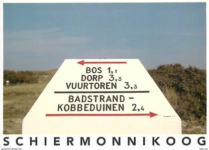 Carte Postale - Pays-Bas - Nederland - Schiermonnikoog - Borne kilométrique - CPM - Voir Scans Recto-Verso - Poscard - C