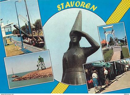 Pays-Bas - Nederland - Stavoren - Multivues - Art Statue - CPM - Voir Scans Recto-Verso