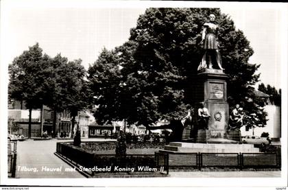 CPA Tilburg Heuvel mit Standbeeld Koning Willem II