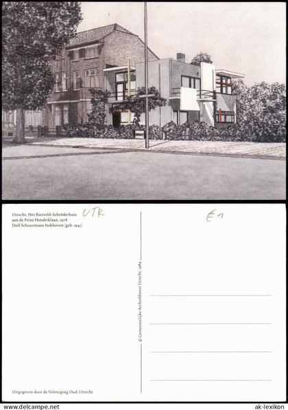 Postkaart Utrecht Utrecht Het Rietveld-Schröderhuis 1984