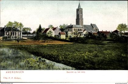 CPA Amerongen Utrecht Niederlande, Dorf, Kirche