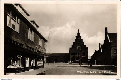 CPA Waalwijk Markt met Raadhuis NETHERLANDS (728571)