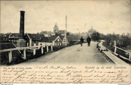CPA Leerdam Südholland, Straße, Häuser