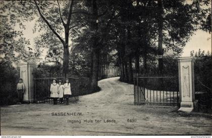 CPA Sassenheim Südholland, Haus ter Leede, Eingangstor