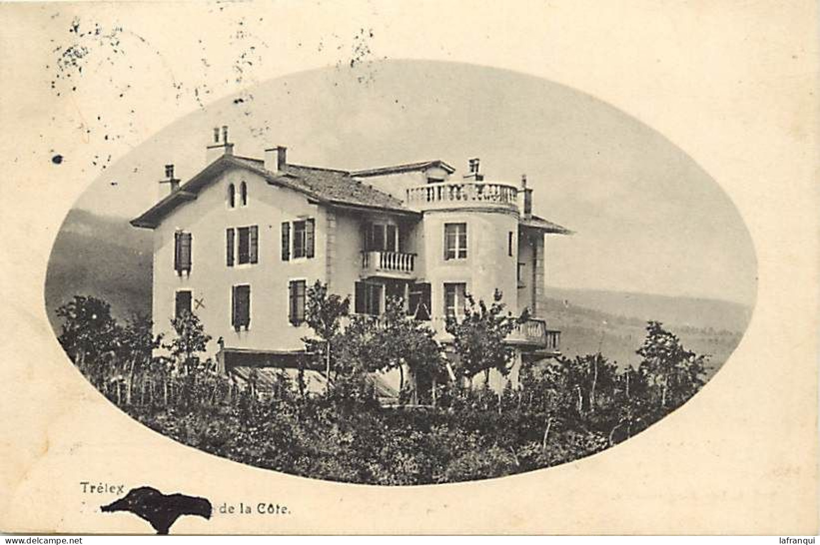 pays div-ref EE416-suisse -asile des vieillards de la cote a trelex /- a  circulé en 1919-