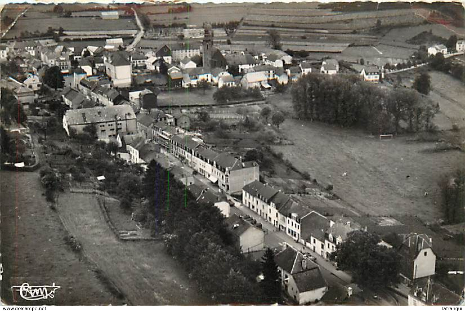 pays div- ref FF201- luxembourg - luxemburg - troisvierges - vue aerienne  -