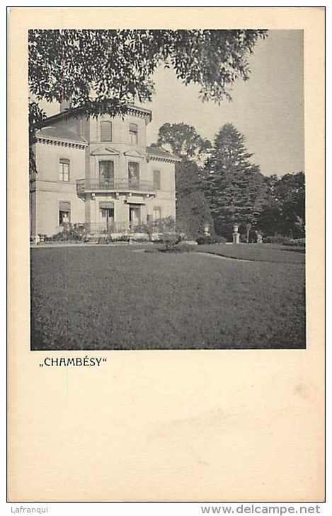 pays divers- ref 552- suisse - *- chambesy *- carte bon etat  -