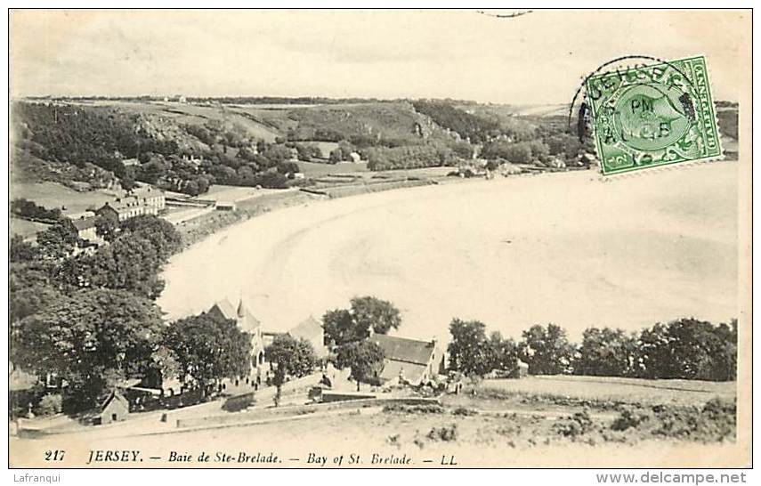 pays divers - royaume uni -ref C410- jersey -bay of st brelade- carte bon etat - postcard in good condition  -