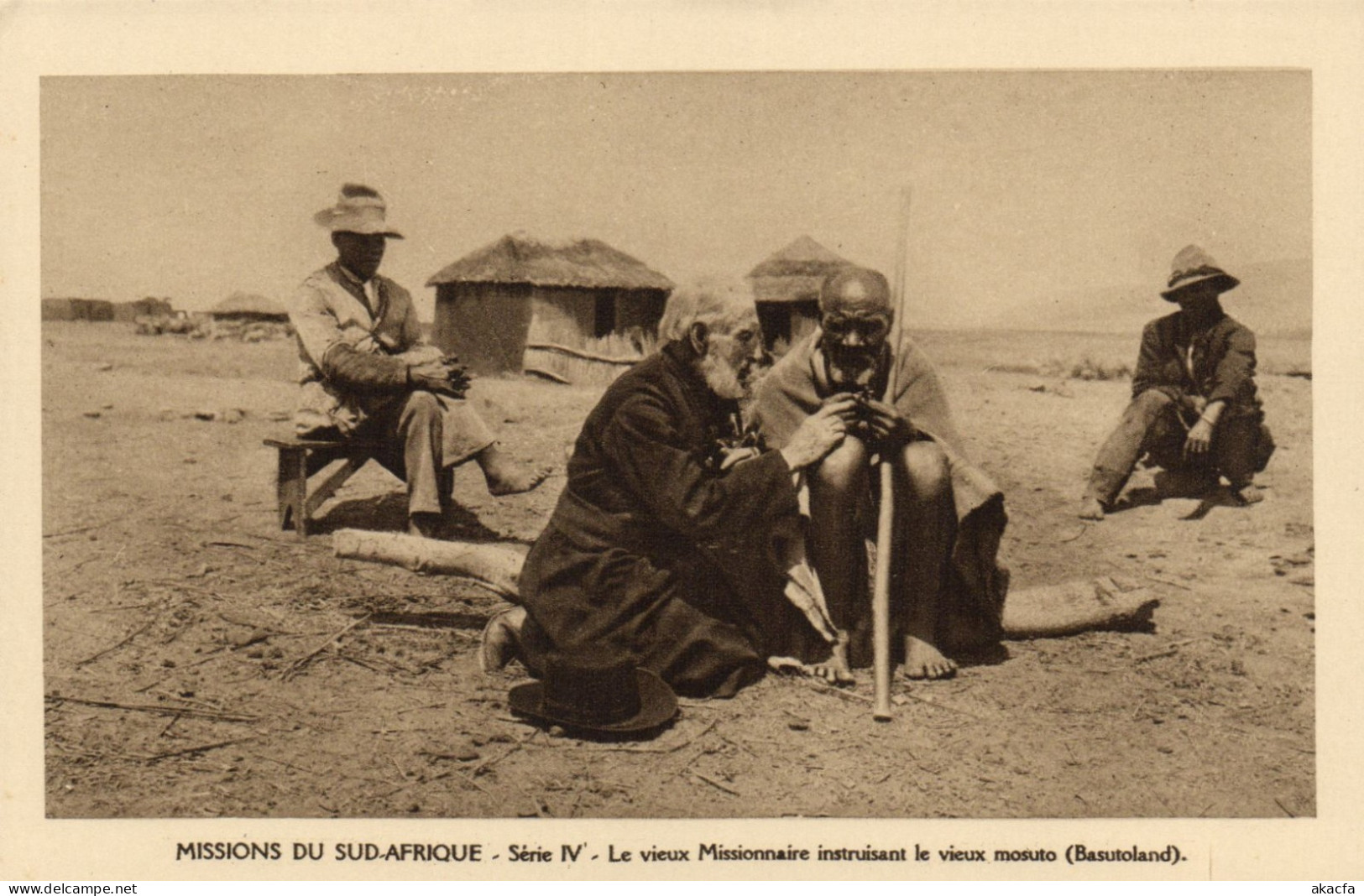 PC AFRICA LESOTHO BASUTOLAND MISSIONS MISSIONARY VINTAGE POSTCARD (b64314)