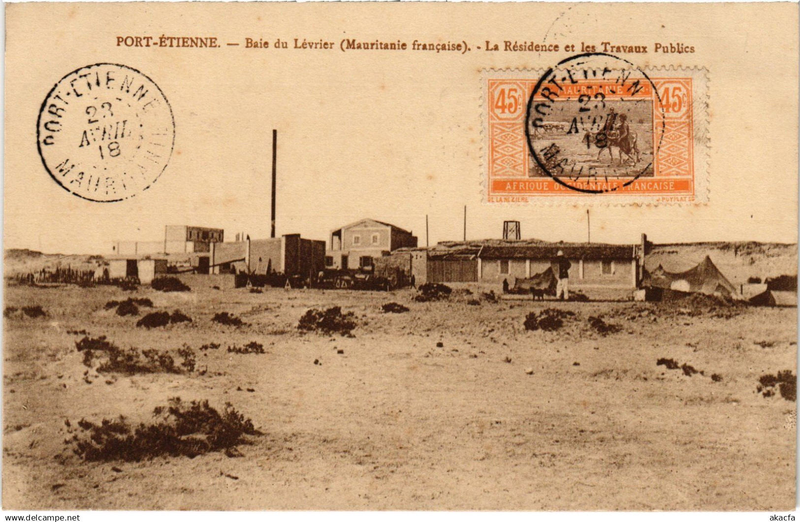 PC BAIE DU LÉVRIER PORT-ETIENNE TRAVAUX PUBLICS MAURITANIA (a49973)